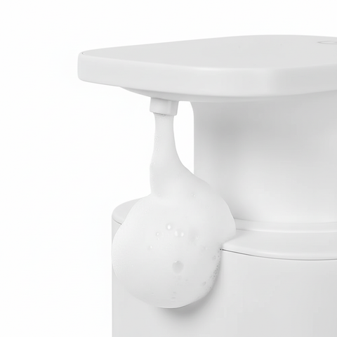 Foam Soap Dispenser Nozzle Close-Up Detail Shot