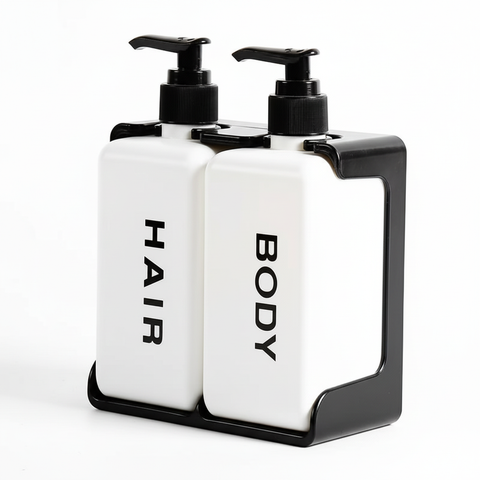 Wall Mounted Double Soap Dispenser – Angle View