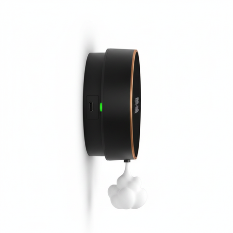 Wall-Mounted Foam Dispenser Side Profile USB Port Detail